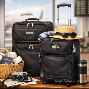 Black Travel Luggage Set
